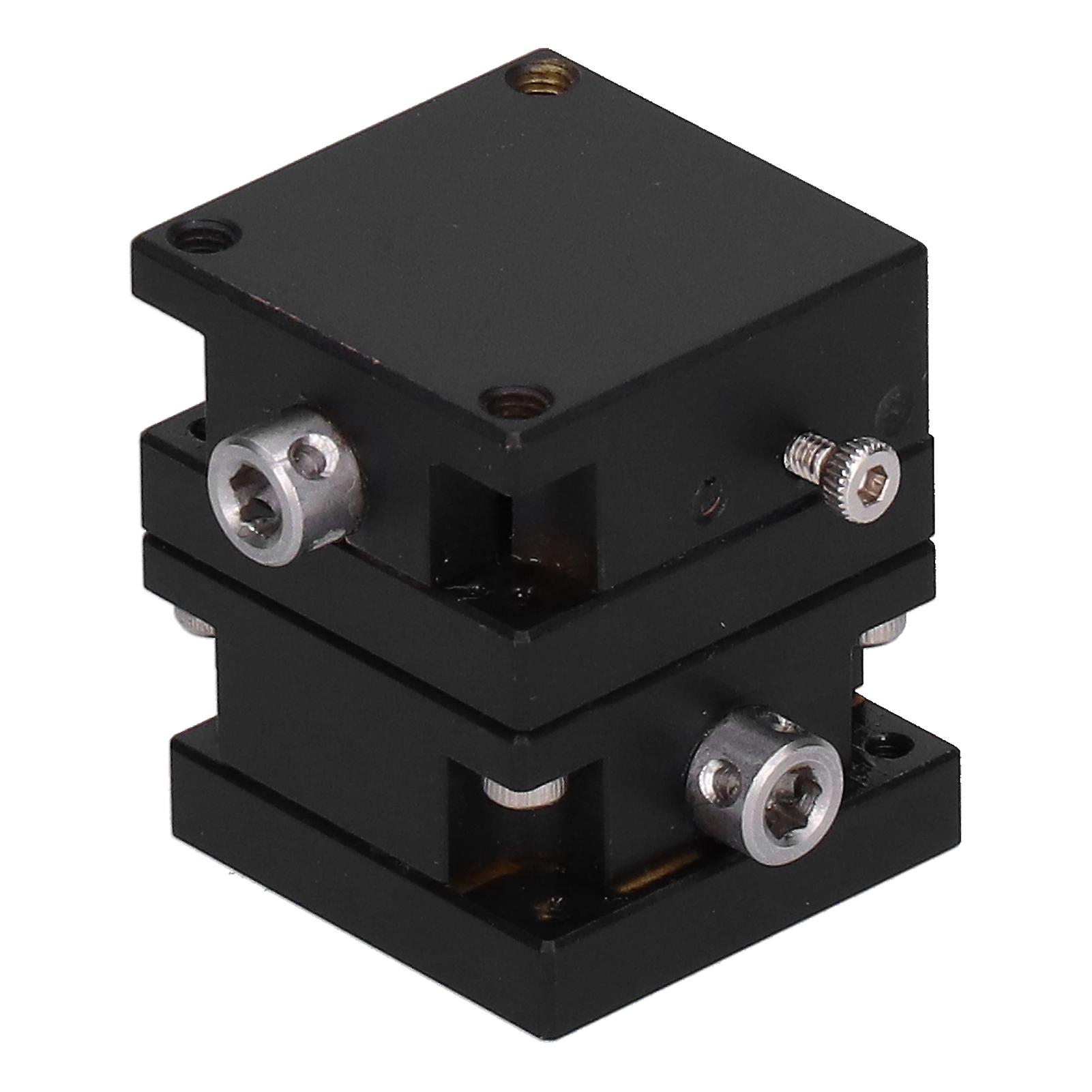Glidende trin Manuel Gear Roterende Finjustering Svalehale Guide Forskydning Platform 25x25mm