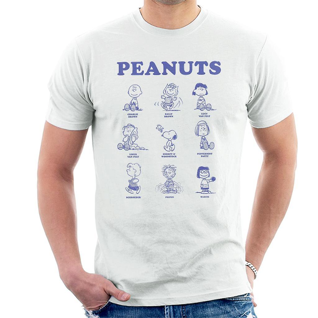 Peanuts Character Sketches Men's T-Shirt