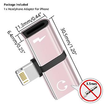 USB C Adapter for Lighting Charging Audio AUX Headphones for