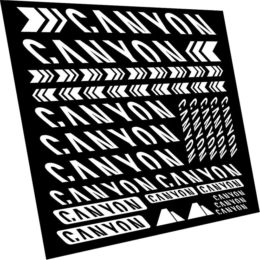 Compatibile con gli adesivi per decalcomanie in vinile Canyon Kit di sostituzione del telaio della bicicletta Adesivi per biciclette Mtb per Bmx ~ ...
