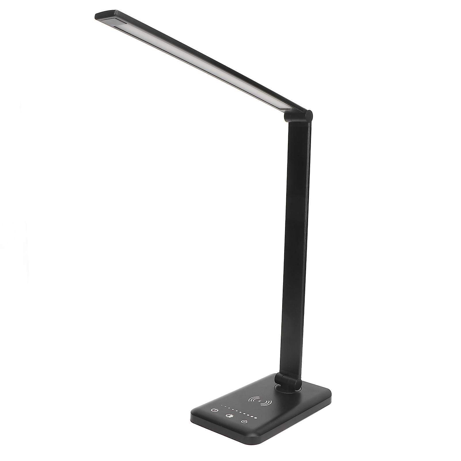 LED Desk Lamp Touch Control Adjustable Timing 5 Gears 50pcs Light Chips FoldableDesk Lamp with Wireless Charging 