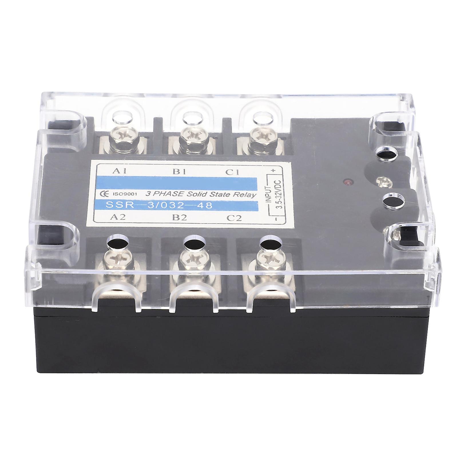 3‑Phase Solid State Relay Industrial Electrical Controller DC-AC 480V SSR-3/032-48