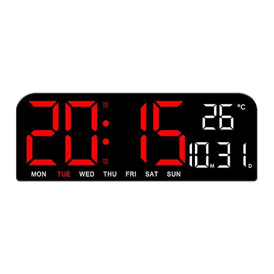 Electronic Alarm Clock Legible LED Display Screen Night Light 4 Adjustable Lights Timing Temperature And Humidity Display Student Morning Alarm