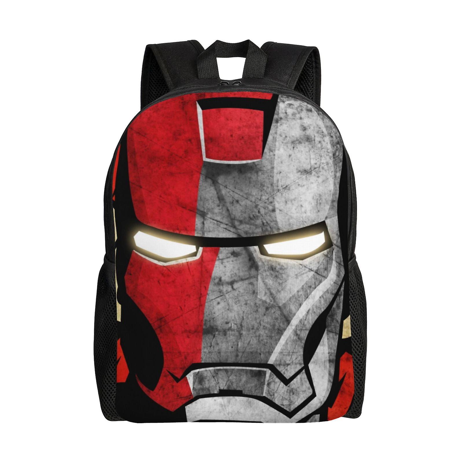 Iron Man Backpack, Travel Laptop Backpack, Water Resistant College School Computer Bag, Durable
