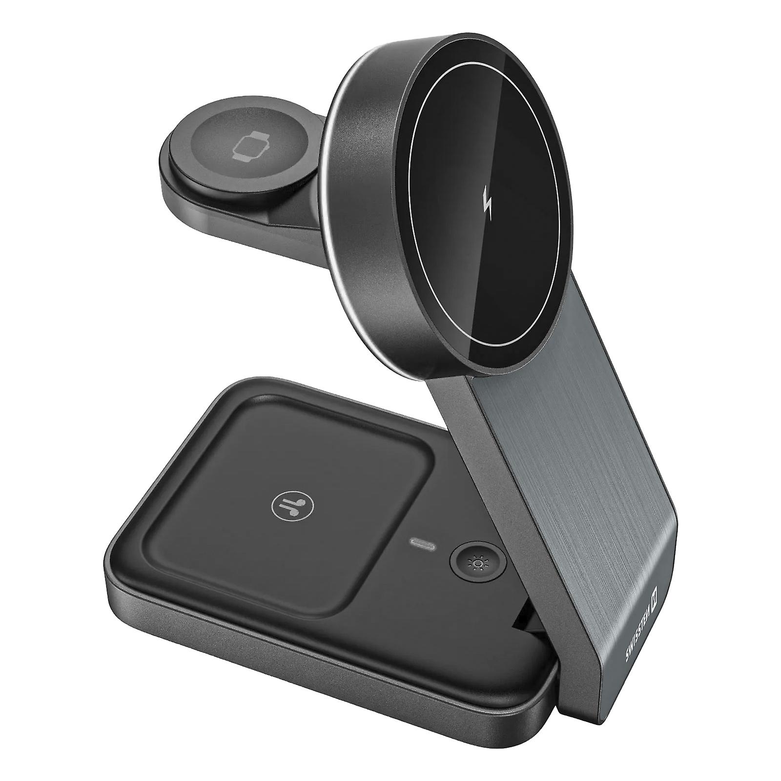 Docking station AirPods Watch, Foldable Design, Black