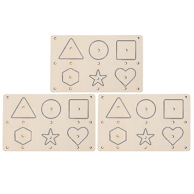 3pcs Blank Wood Craft