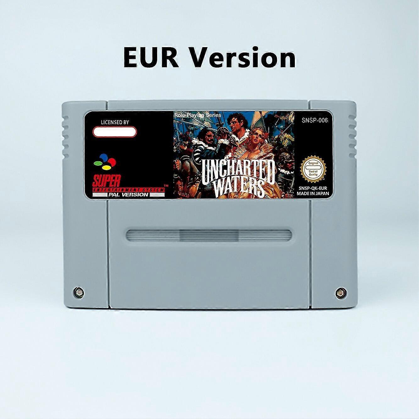 Rpg game for uncharted waters- usa or eur version cartridge available for snes video game consoles