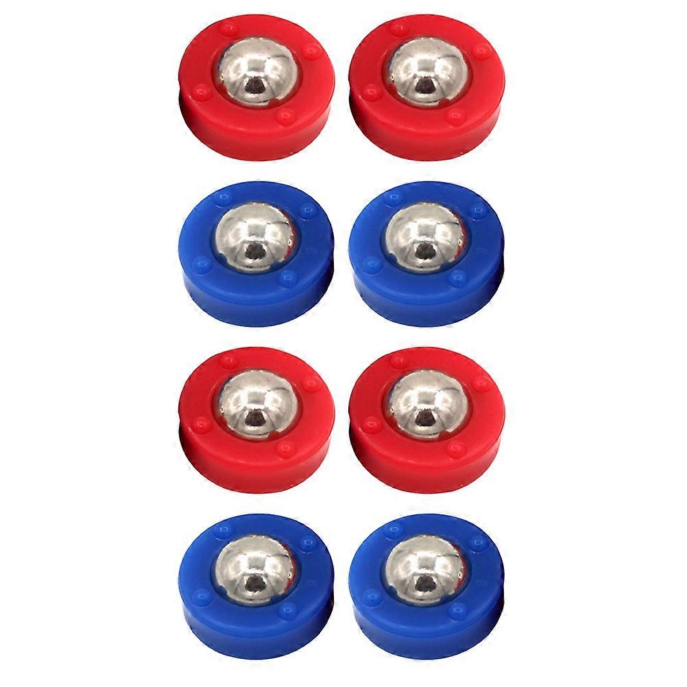 8pcs Kids Party Tabletop Sliding Pucks Table Soccer Game Rolling Beads Curling Rollers