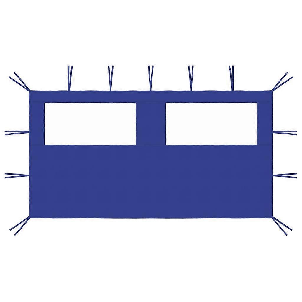 Gazebo Sidewall with Windows 13.1'x6.6' Blue