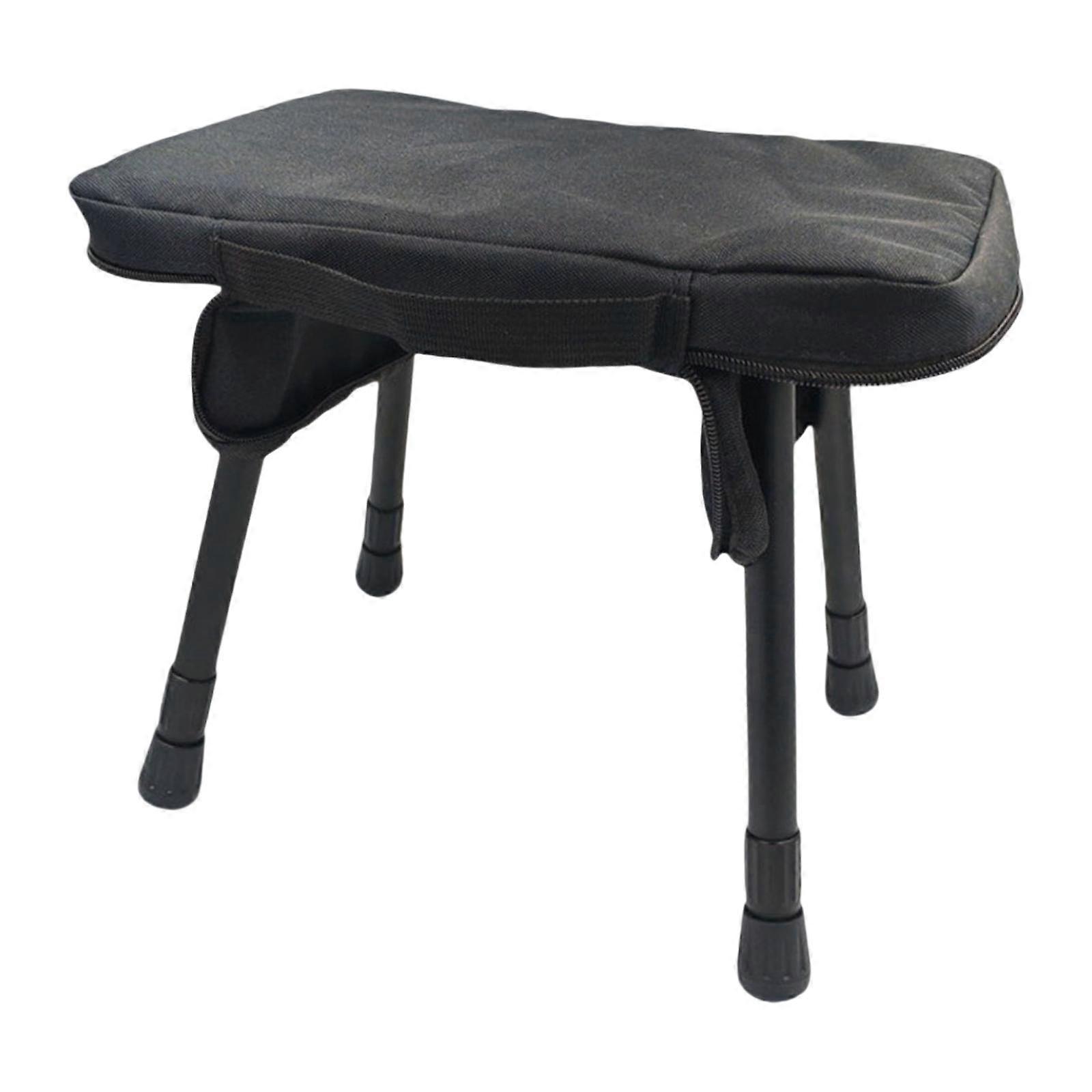 كرسي التخييم مع حقيبة يد بسحاب كرسي صيد للبستنة حفلة موسيقية نزهة سوداء