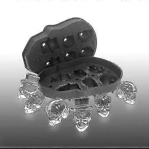 Silicone Skull Spherical Ice Tray