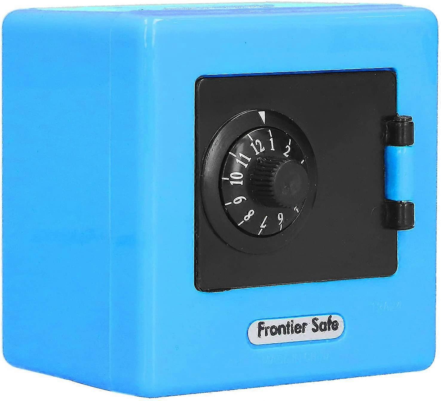 Safe Coin Cash Banks, Coded Lock Stylish Simple Money Storage Case For Kids For Daily Use(blue)