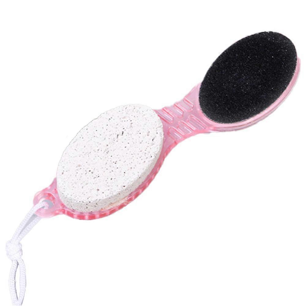 Acrylic 4-in-1 Callus Removing Pedicure Tool with Nail Brush, Foot File, Pumice Stone and Smoothing Pad (3 Pack)