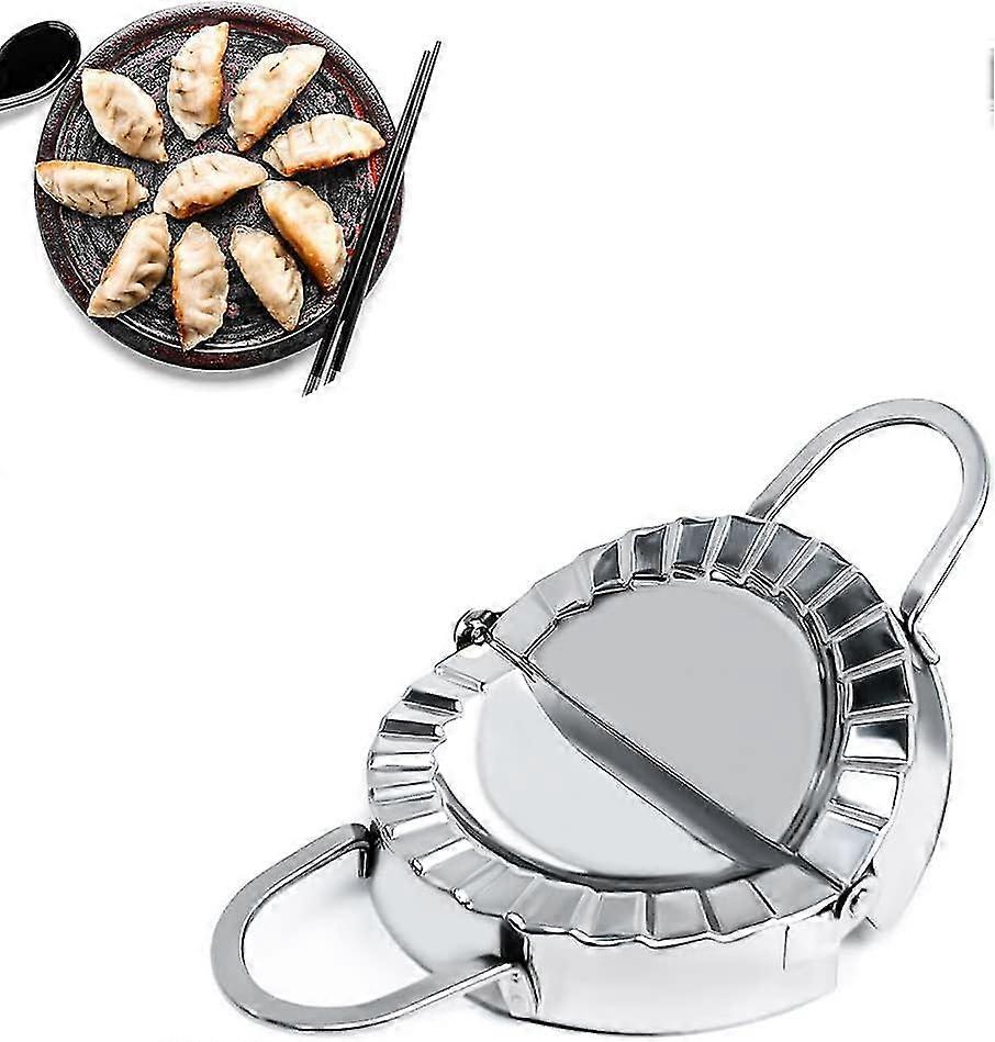 New ModelsLINJOU Dumpling Maker Mould, Dumpling Maker Empanada Maker, Stainless Steel Dumpling Making Tool