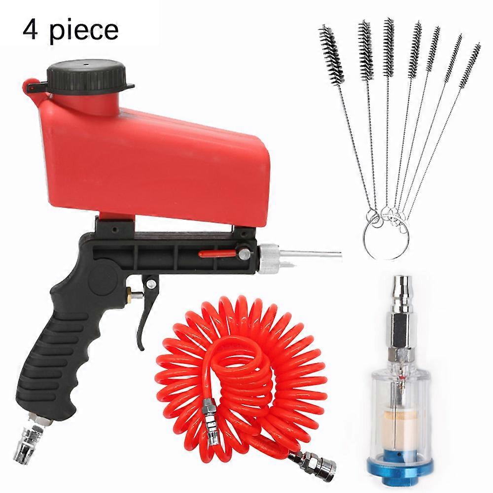 Pneumatic Sandblasting Gun Adjustable Sandblasting 90psi Portable Machine Gravity Small Sandblasting Handheld Pneumatic Blasting