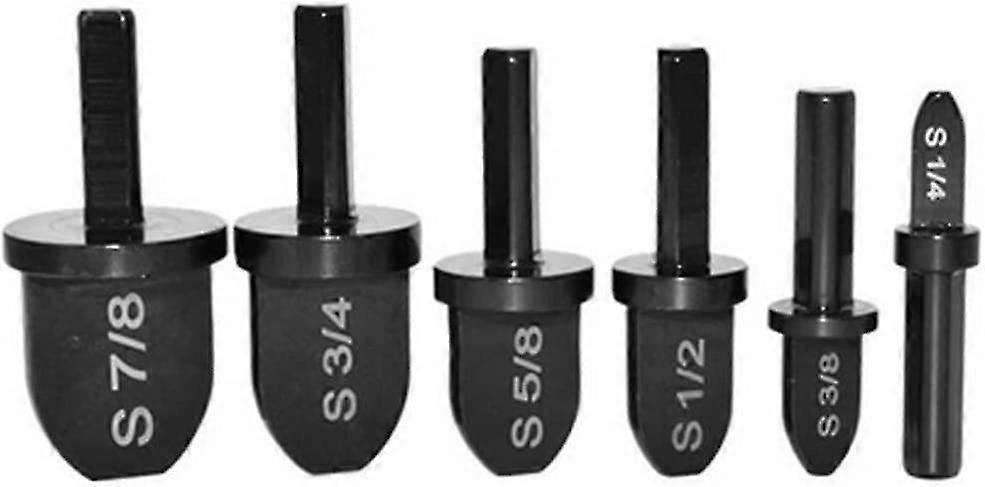 Copper Pipe Swaging Tool Drill Bit Set Expander Set Flaring Tool Flaring Spin Set Black Hardware Tools Tube Expanders6 Pcsblack