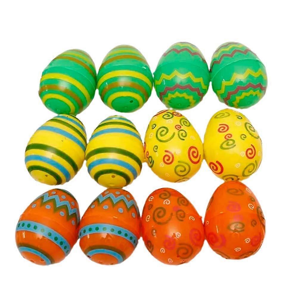 12pcs Empty Easter Eggshells Easter Eggs Toy