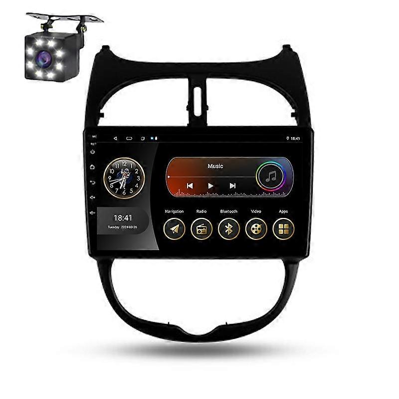 Android Auto For Peugeot 206 1998 - 2012 Car Multimedia Wireless Carplay Navigation GPS