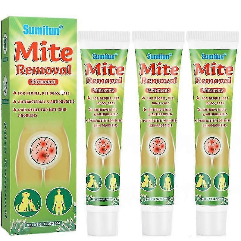 1-3pcs νέα αλοιφή αφαίρεσης ακάρεων Η ψώρα κατά του κνησμού σκοτώνει τη φροντίδα δέρματος των ψειρών κεφαλών φυσική