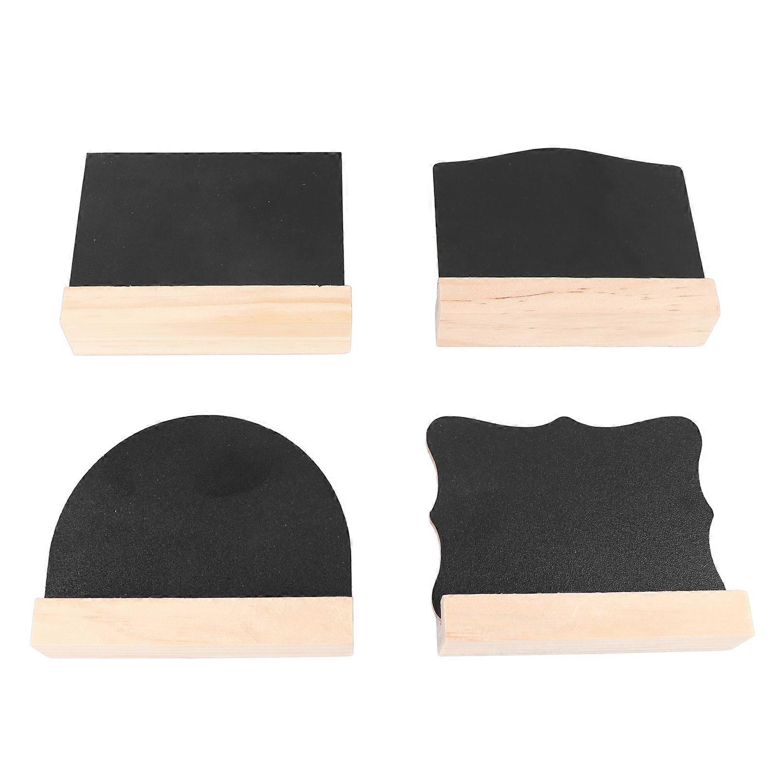 Mini Chalkboard Signs Wooden Double Sided Small Blackboard Signs for Home Hotel Decoration Small Arches, Small Semicircles, Small Rectangles, Small La