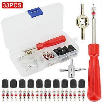 Car Bicycle Slotted Handle Tire Valve Stem Core Remover Screwdriver Tire Repair Install Tool Car Accessories