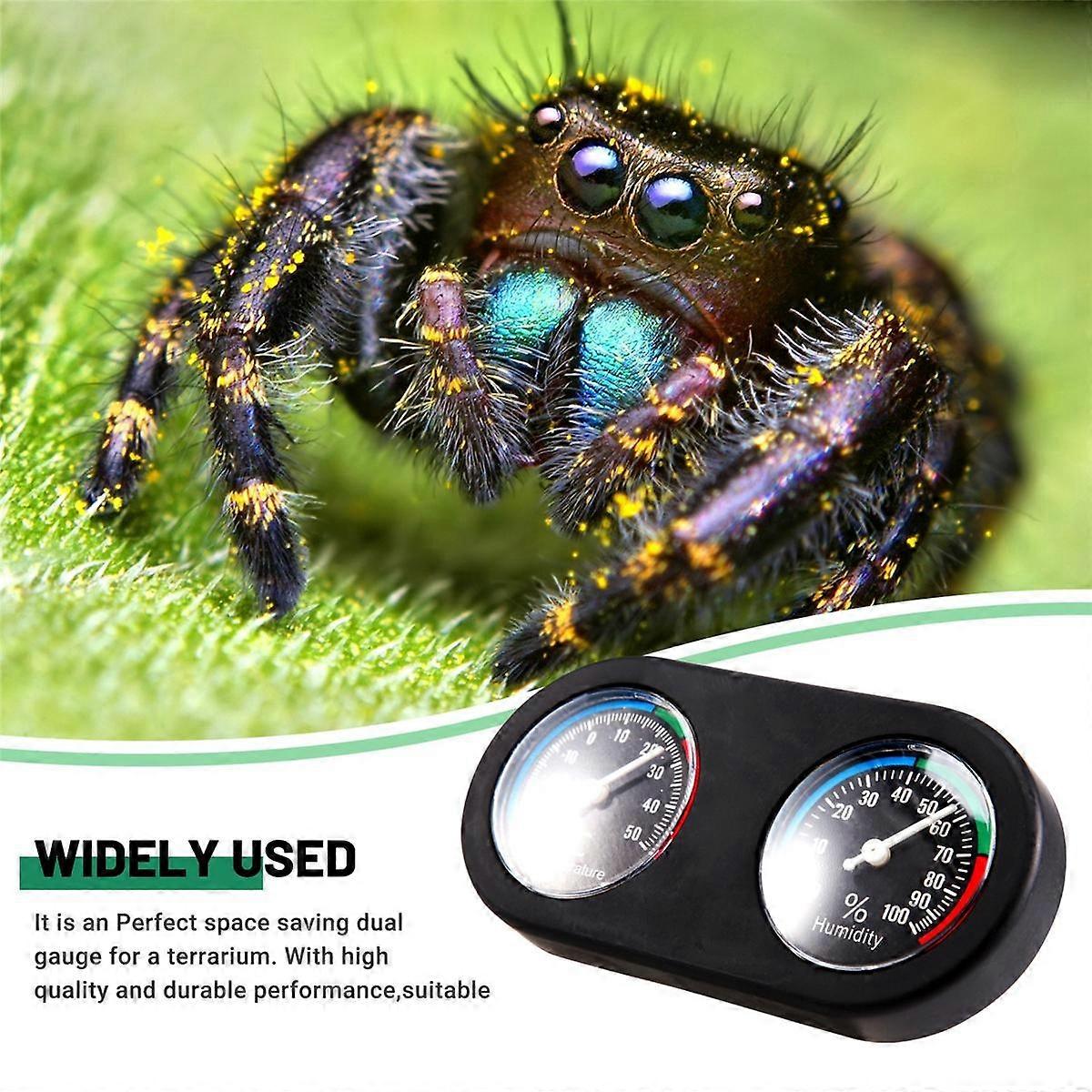 Image showcasing Reptile Tank Thermometer Hygrometer Temperature Humidity Monitor For ...