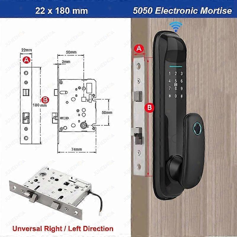 Wifi  Automatic Smart Door Lock Fechadura Eletronica Digital TTLock App Keyless Fingerprint Lock For Alexa Smart Home
