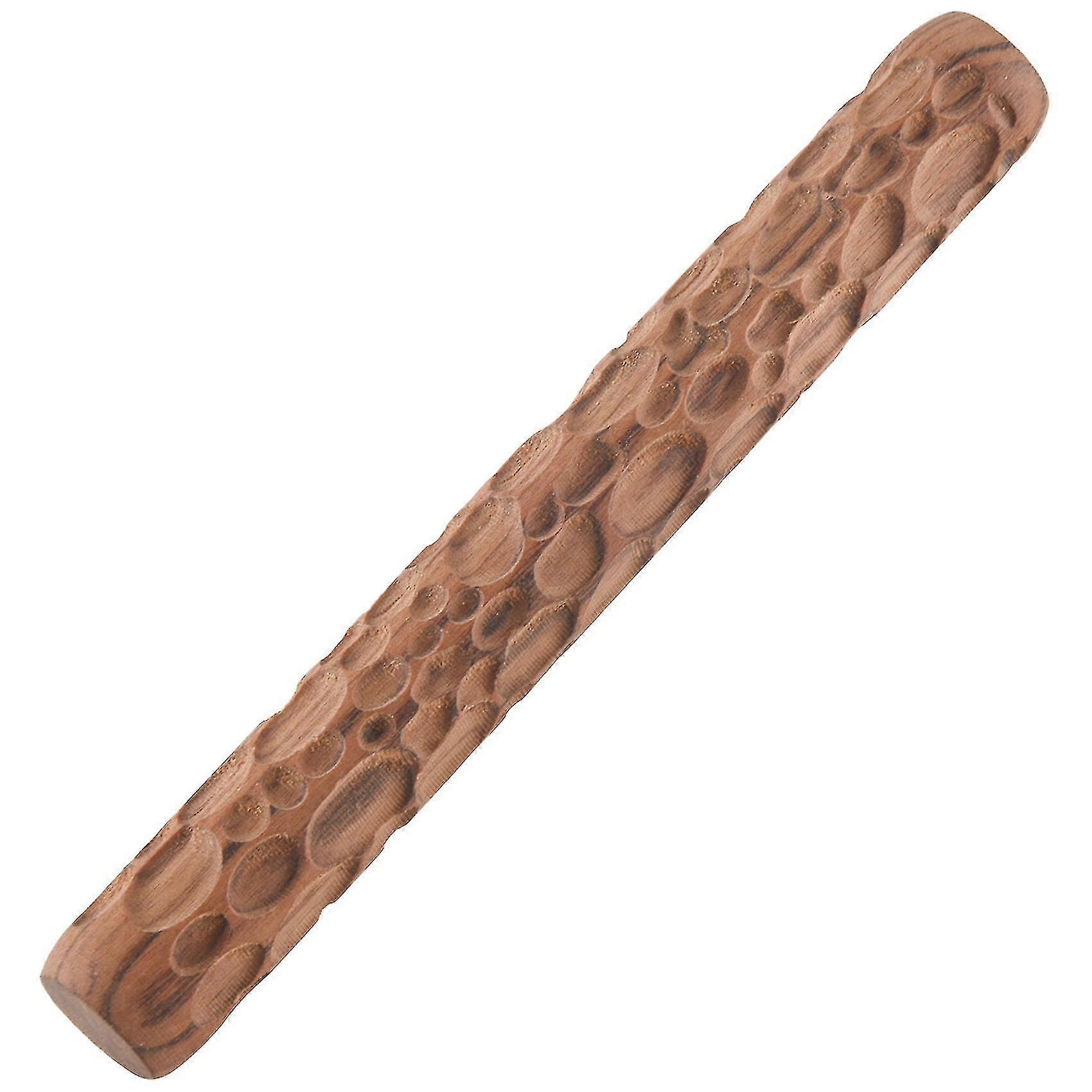 Wood Hand Rollers Compatible Clay Stamp Clay Pattern Roller Ceramic Tools Carved Texture Printing Mud Roll