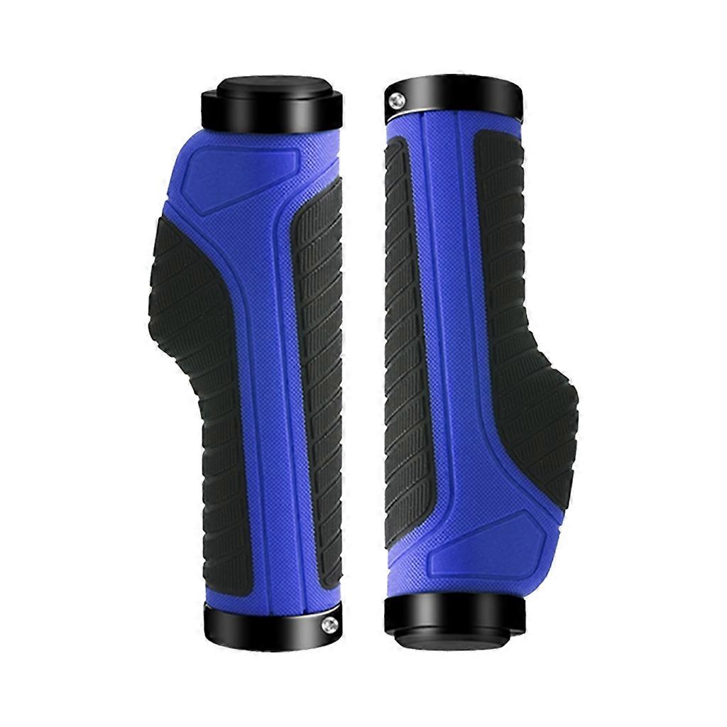 2Pcs Bikes Handle Locking Cover Bikes Grip Shockproofs Grip with End Plug