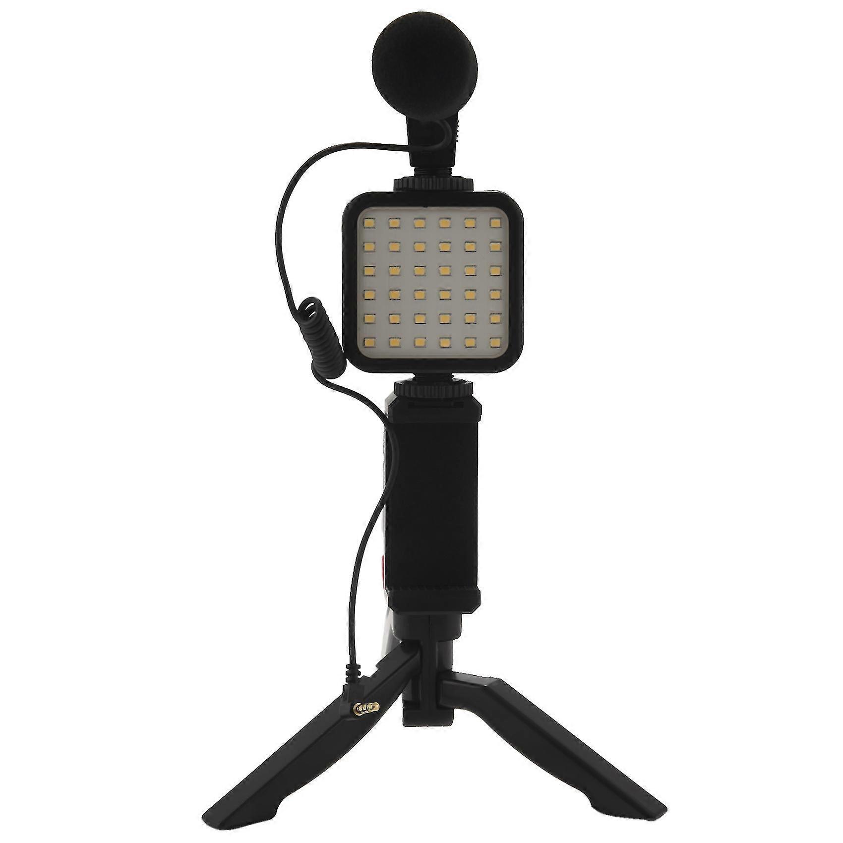 Ring Light,KIT-01LM Desktop Bracket Fill Light Set for Android Microphone LED Light Handle Stabilizer Bracket