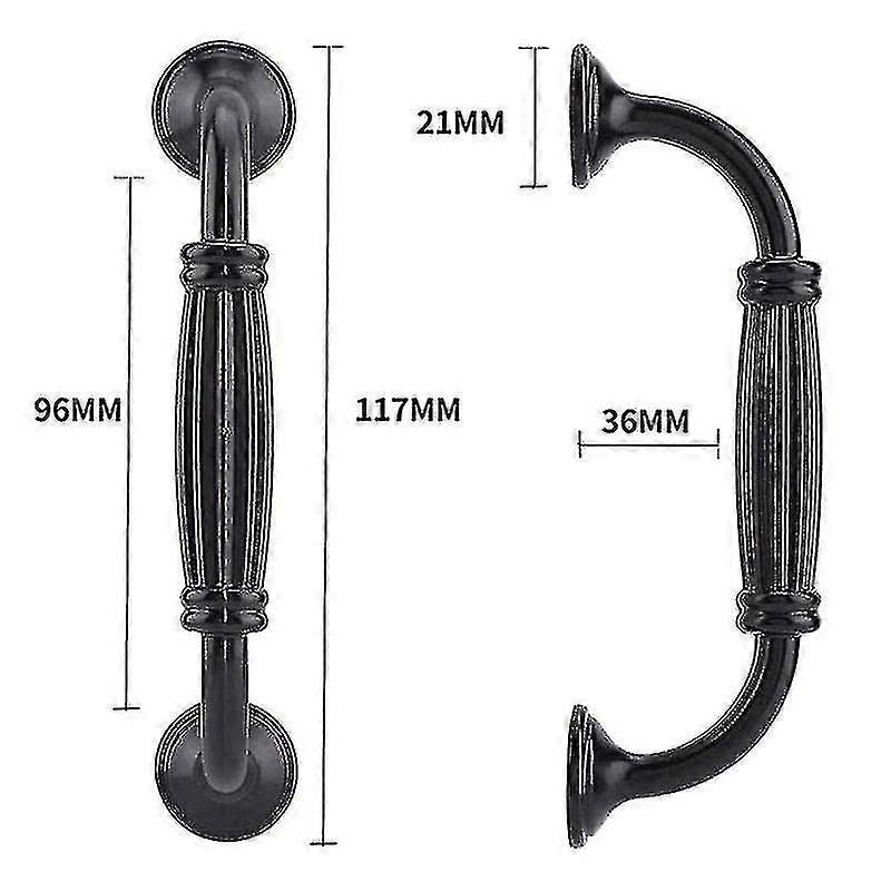 Compatible With10pcs Black Handles For Cabinet Knobs And Drawer Knobs 96mm