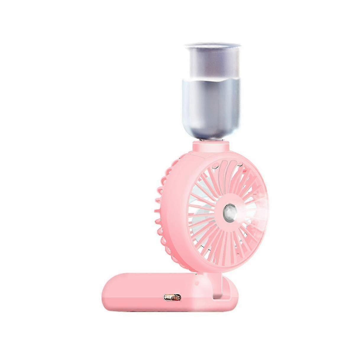 5000mah Portable Spray Mist Fan With Lcd Display Usb Mute Wireless Mini Electric Fan Rechargeable S