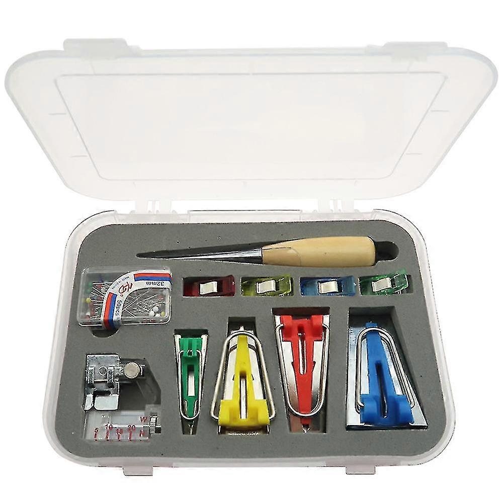 Bias Tape Makers Binding Tools Sewing Quilting Awl Pin Set Quilting Sewing (pattern A)