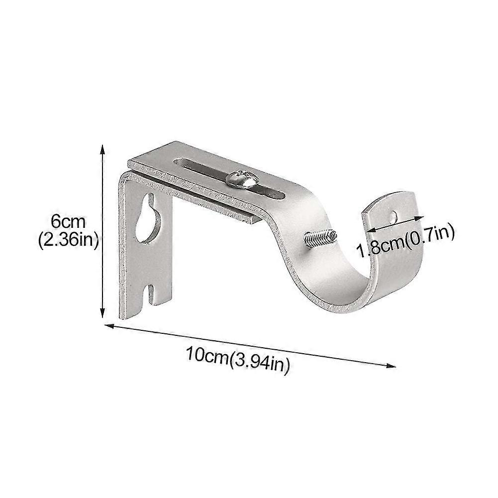 Curtain Rod Bracket Window Accessories Fixed Adjustable Hanging Metal