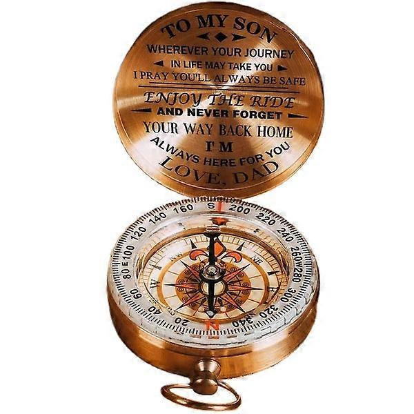 Engraved Compass - Custom Engagement, Anniversary, Wedding Gift for Him