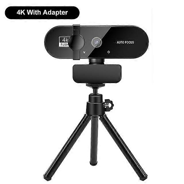 JWL-ウェブカメラ4Kウェブカメラウェブカメラ1080pウェブカムミニカメラ4Kウェブカメラマイク付きフルHDオートフォーカスPCコンピューター用USBカメラ