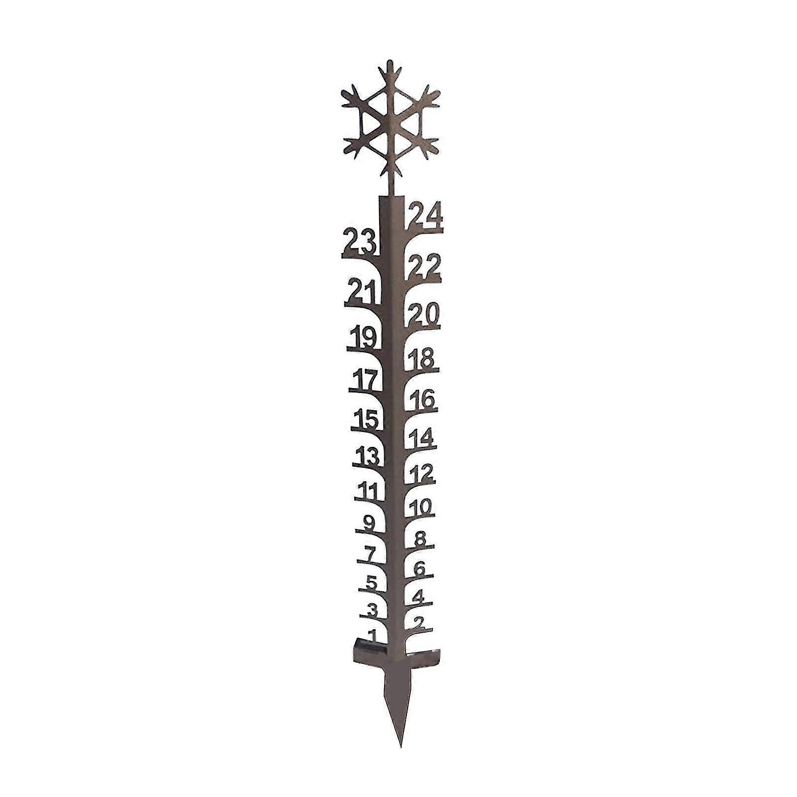 Snowflake 24" Snow Gauge,christmas Holiday Snowflake Snowfall Measuring Gauge