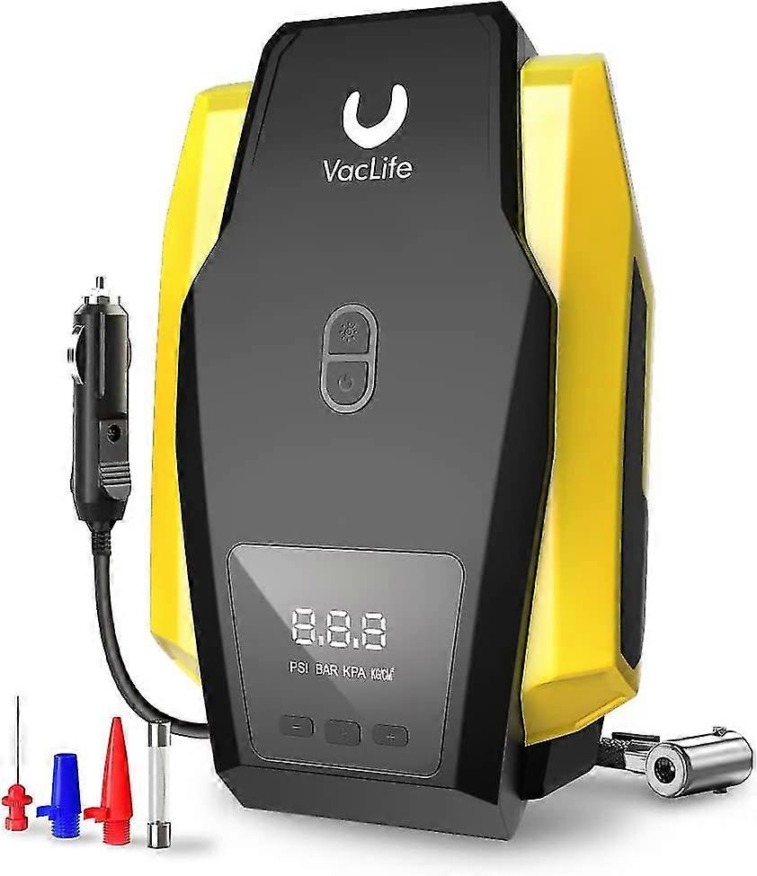 Luftkompressor, Dc12v Tragbarer Kompressor, Autoreifenpumpe Mit Led-licht, Elektrische Luftpumpe Fr Autoreifen, Fahrrder Und Andere Aufblasbare Gegens