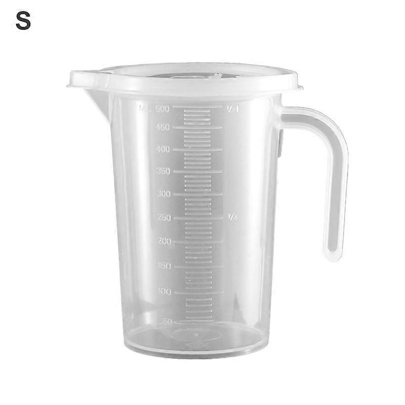 500ml / 1000ml / 2000ml Tasse à mesurer résistante à la chaleur Forte ténacité Plastique Échelle transparente Pichet doseur portable pour un usage quotidien KAESI