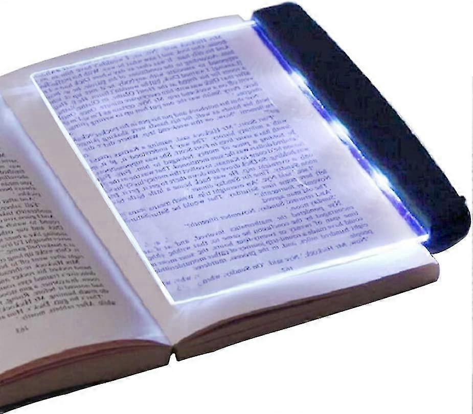 Luce di lettura a led, luce del libro tascabile Lampada da bordo Schermo piatto portatile Lettura luce notturna con clip di pagina staccabile, per ...