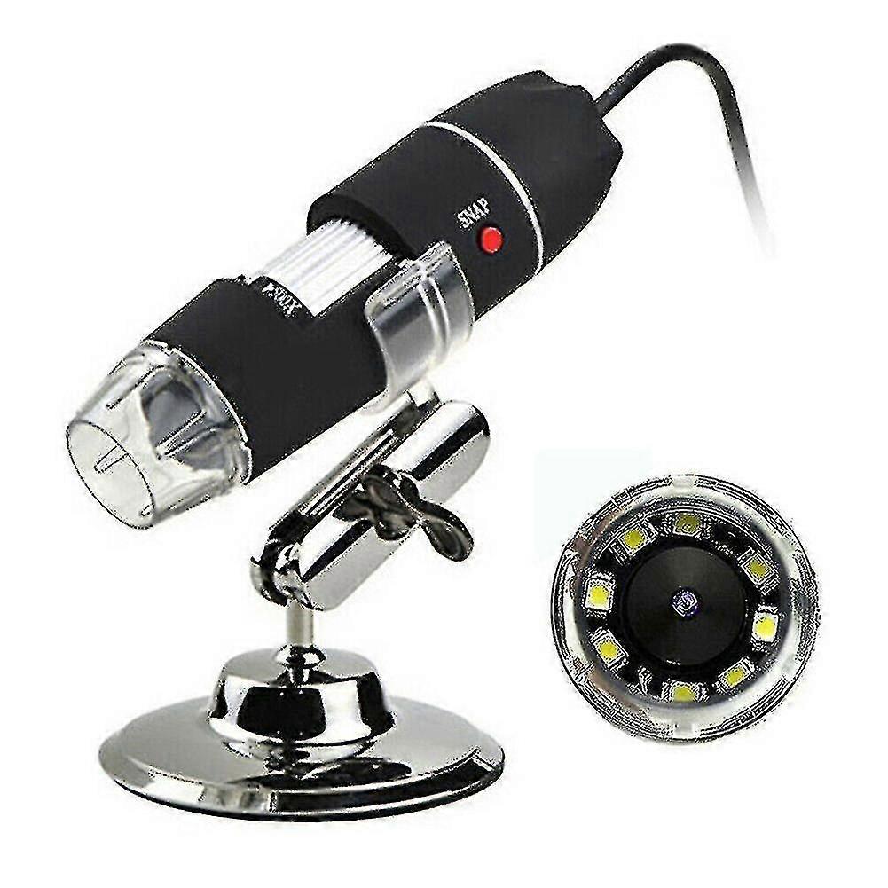 1000x Zoom Hd 1080p Usb Microscope Digital Magnifier Pipepiece Camera, 8led