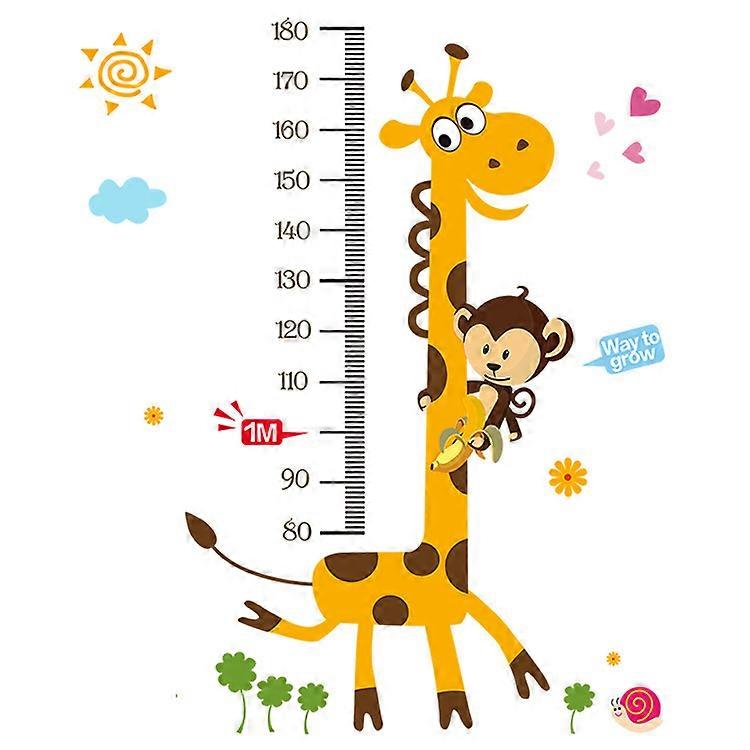Giraffe Kids Growth Chart Height Measure Sticker