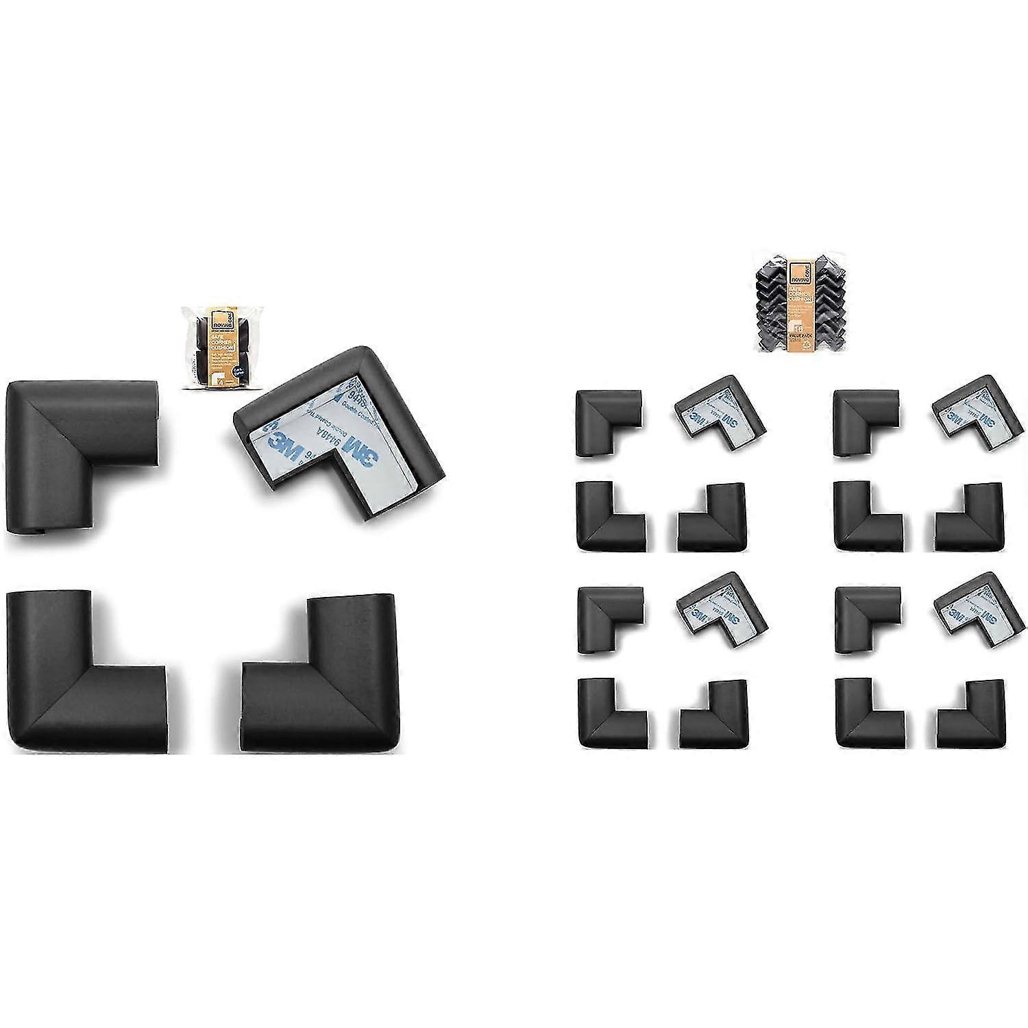 20 Corners - Bundle & Save - Rovingcove Heftyfit Corner Guards, 20 Corners, Onyx Black G