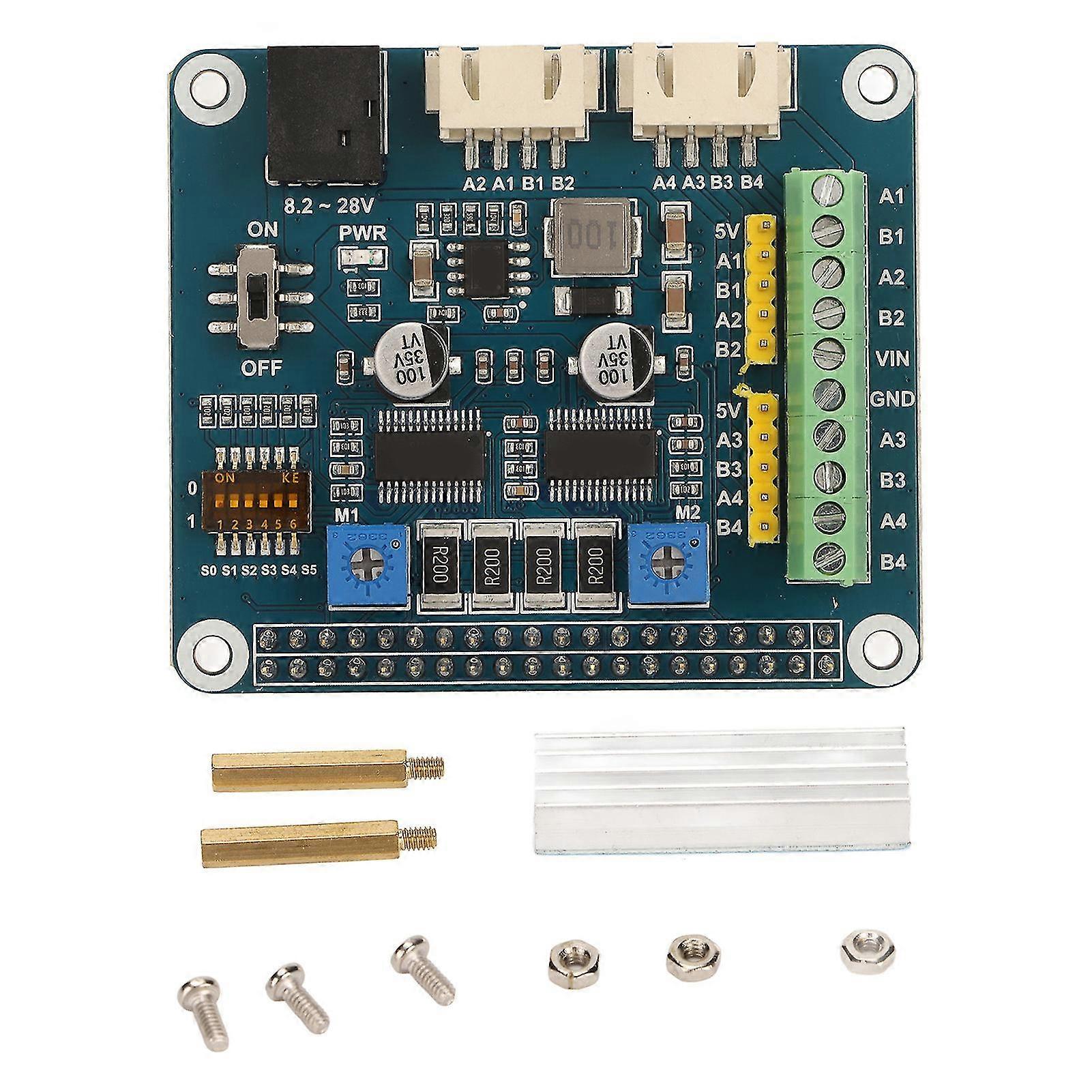 Stepper Motor HAT Drives 2 Stepper Motors Up to 1/32 Microstepping compatible with 3D Printer Sculpturing Machine Mechanical Arm-YM