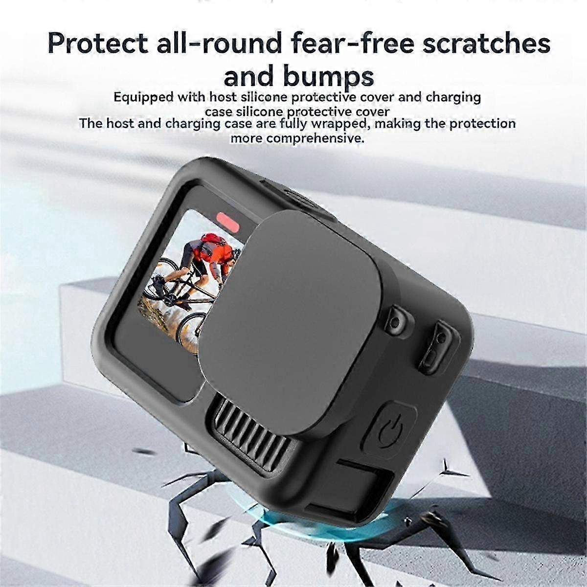 For Hero 13 Silicone Protective Full Cover Shell Sprots Camera Protector Lens Cap Camera Accessory,B