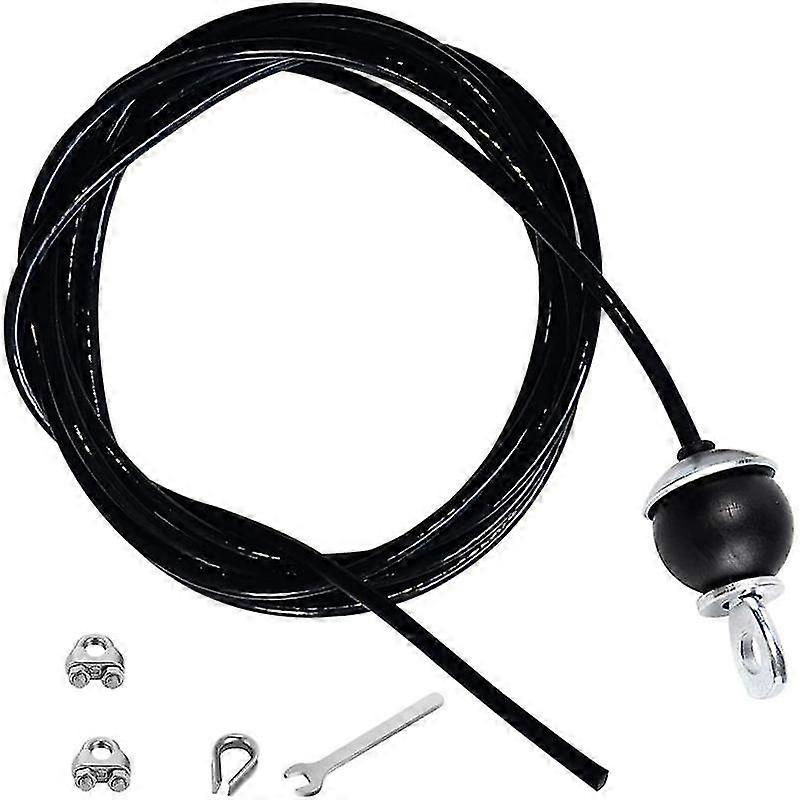 400cm Home Gym Fitness Lat Pulldown Cable Replacement, Adjustable Length For Pulley System Cable Ma