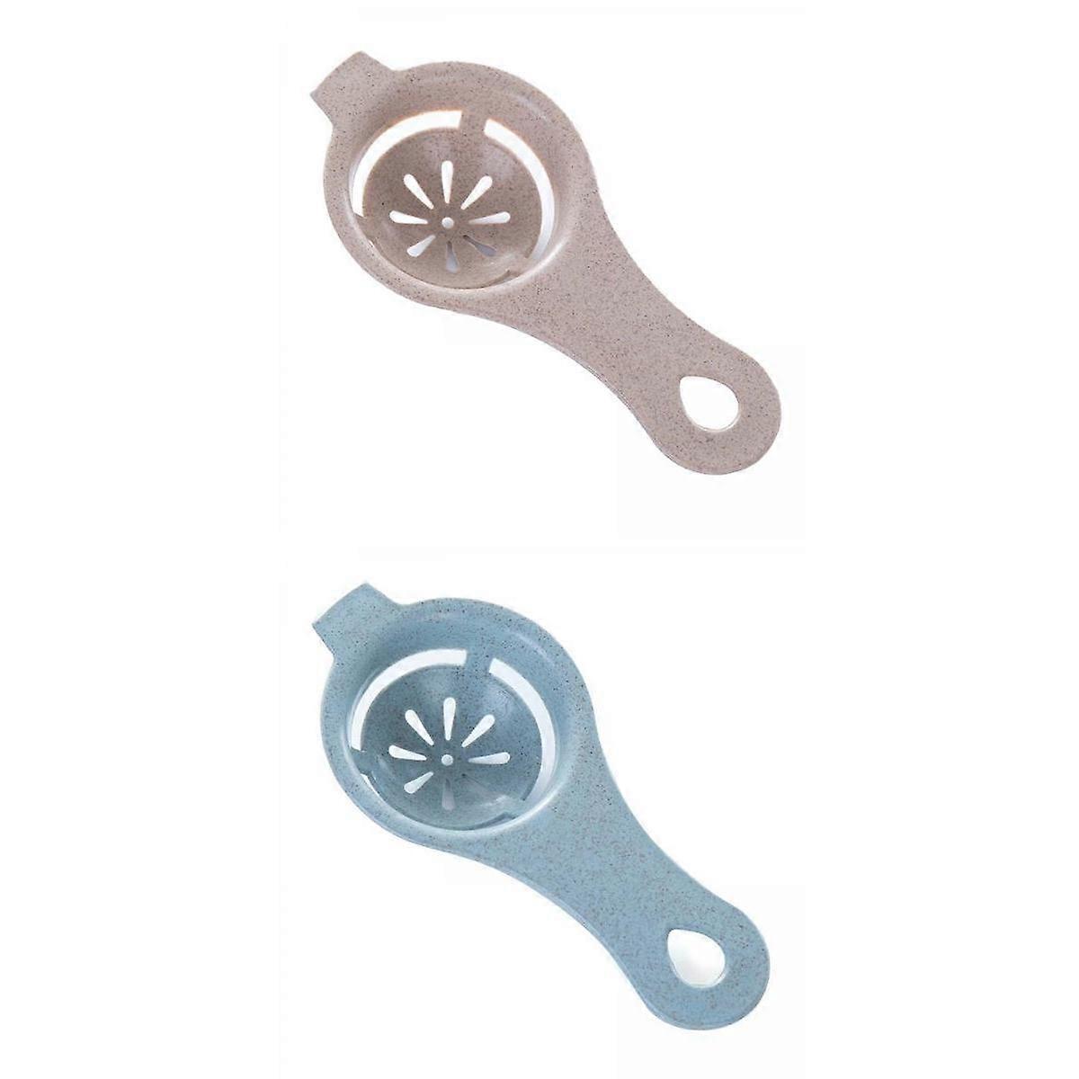 2PCS Wheat Straw Egg Yolk Separator Divider Cooking Tool Kitchen Gadget