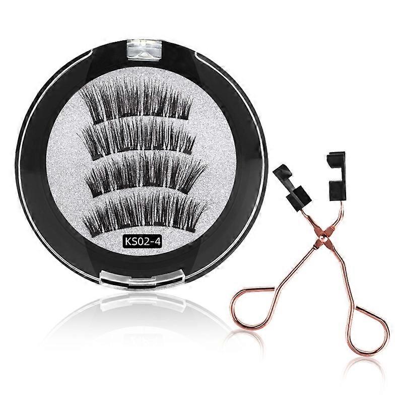 Dual Magnetic Eyelashes,Magnetic Eyelashes without Eyeliner or Glue,3D Eyelashes