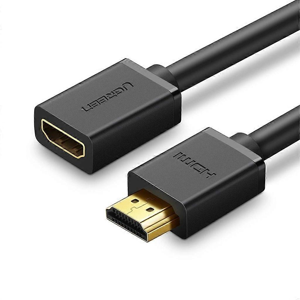 Cable Ugreen HDMI (Macho) - HDMI (Hembra) 2.0 4K, 1m - Negro
