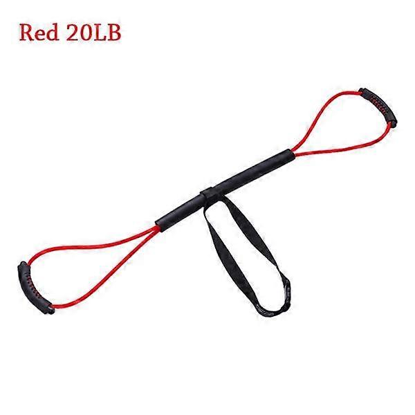 1 Pcs Red 20LB Exercise Rubber Bands Exercise Pull Ropes
